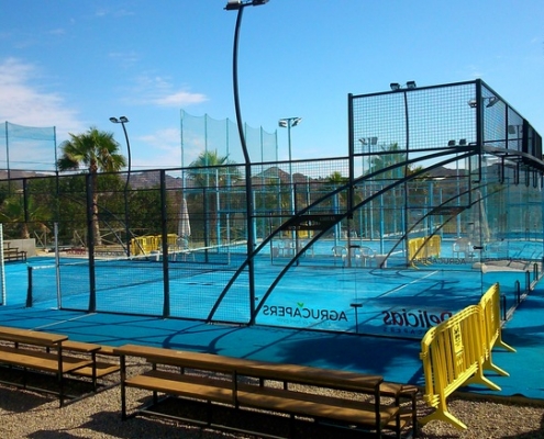 Padel court construction