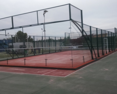 Panoramic padel court